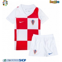 Maglie da calcio Croazia Prima Maglia Bambino Europei 2024 Manica Corta (+ Pantaloni corti)